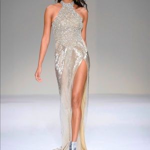 Portia&Scarlett full beaded gown. Size 0. Only worn once. Absolute show stopper!